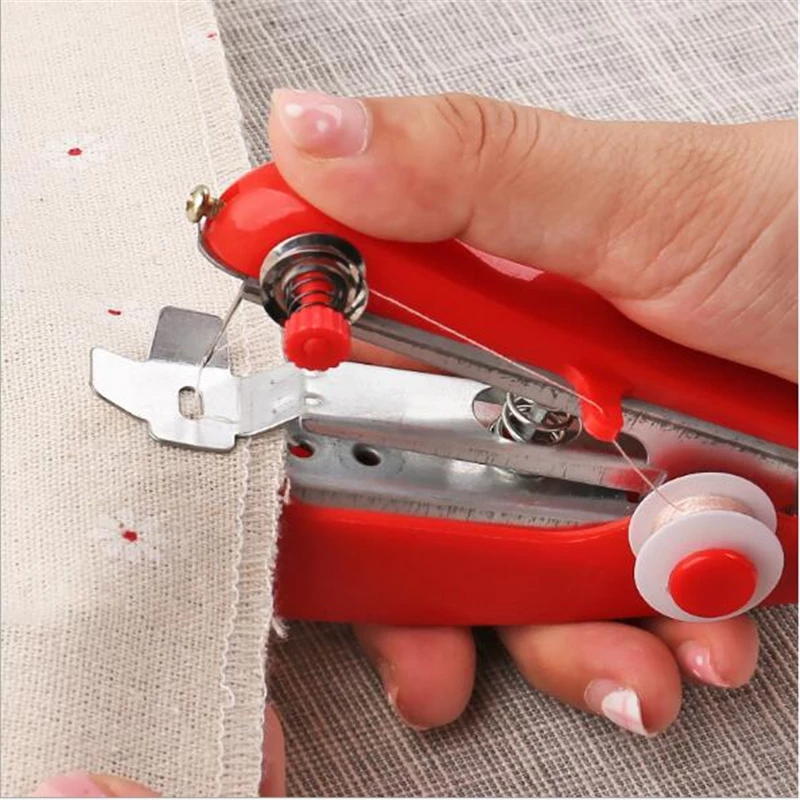 Mini Sewing Machines Needlework Cordless Hand-Held Clothes Useful Portable Sewing Machines Handwork Tools Accessories
