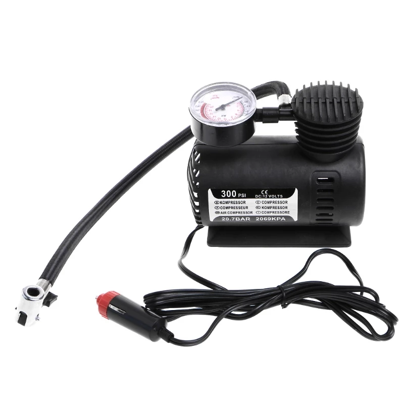 12V Car Portable Mini Air Compressor Electric Tire Inflator Pump