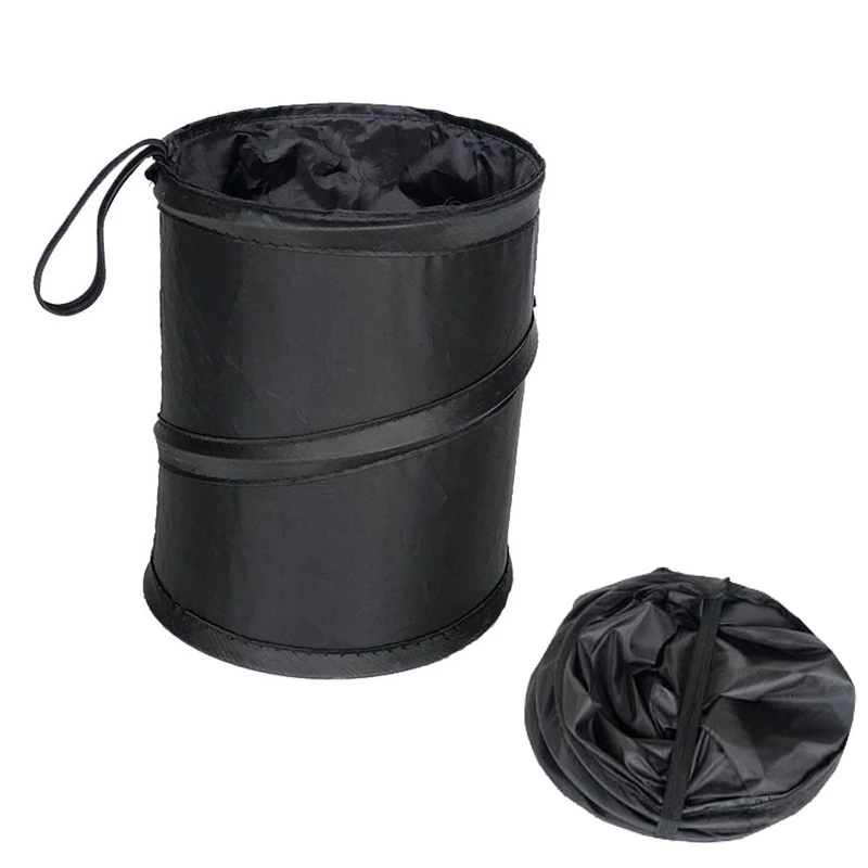 Black Car Trash Can Waterproof Car Trash Bag