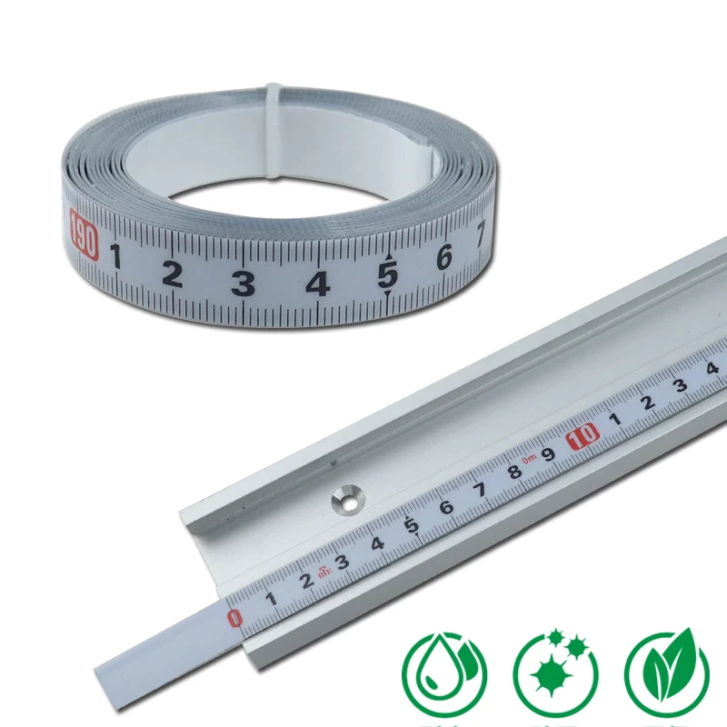 Nylon Coating Self-adhesive Tape Measure Waterproof Rustproof Miter T-track Ruler For Router Saw Band Table Measuring Too