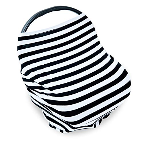 PPOGOO Nursing Cover for Breastfeeding Super Soft Cotton Multi Use for Baby Car Seat Covers Canopy Shopping Cart Cover Scarf Light Blanket Stroller Cover