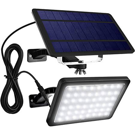 Solar Lights Outdoor, Hikeren IP65 Waterproof Solar Lights(White Light), 30 LED Spotlight, Easy-to-Install Security Lights for Front Door, Yard, Garage, Deck