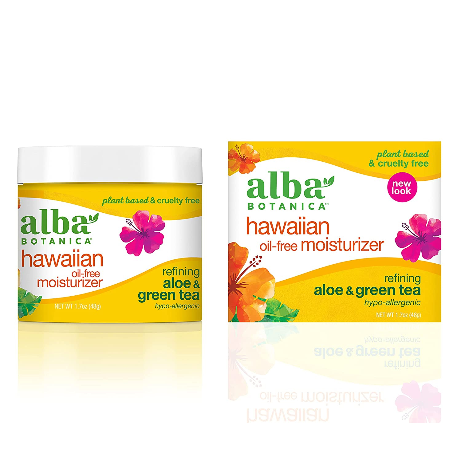 Alba Botanica Hawaiian Oil Free Moisturizer, Refining Aloe & Green Tea, 3 Oz