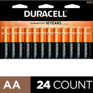 Duracell - CopperTop AA Alkaline Batteries - long lasting, all-purpose Double A battery for household and business - 24 Count