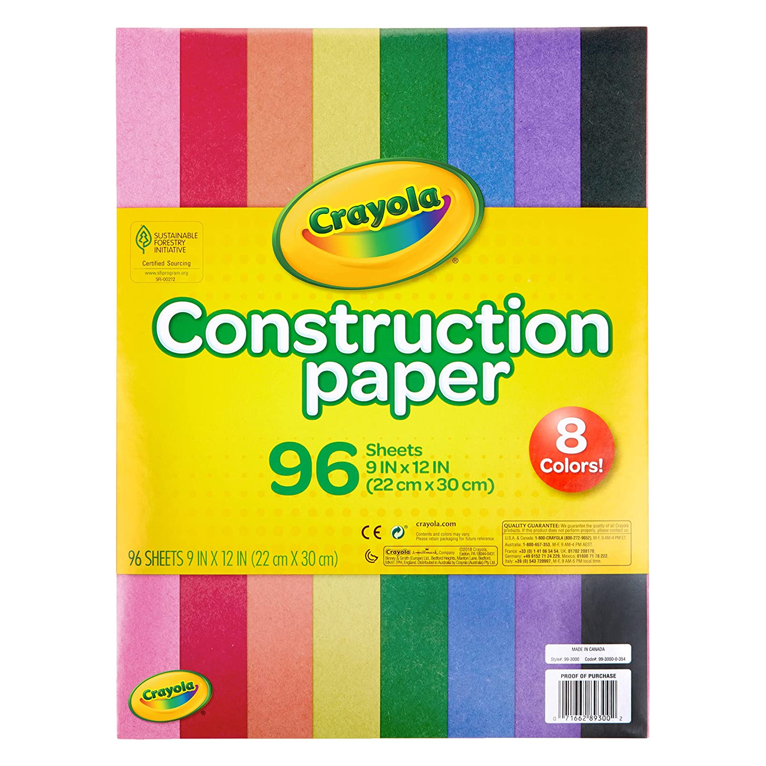 Crayola Construction Paper 9" x 12" Pad