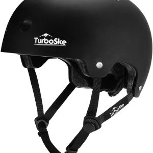 TurboSke Skateboard Helmet, BMX Helmet, Multi-Sport Helmet, Bike Helmet for Kids, Youth, Men, Women